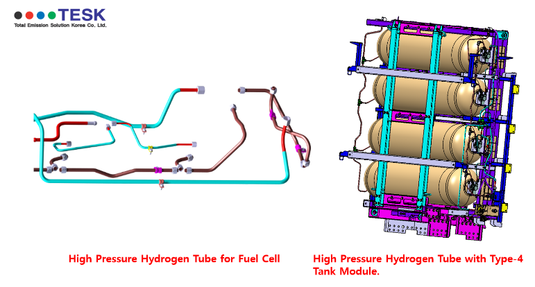 1. 水素燃料電池用高圧水素チューブ